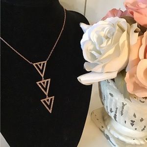 Stella & Dot Rose Pave Spear reversible necklace